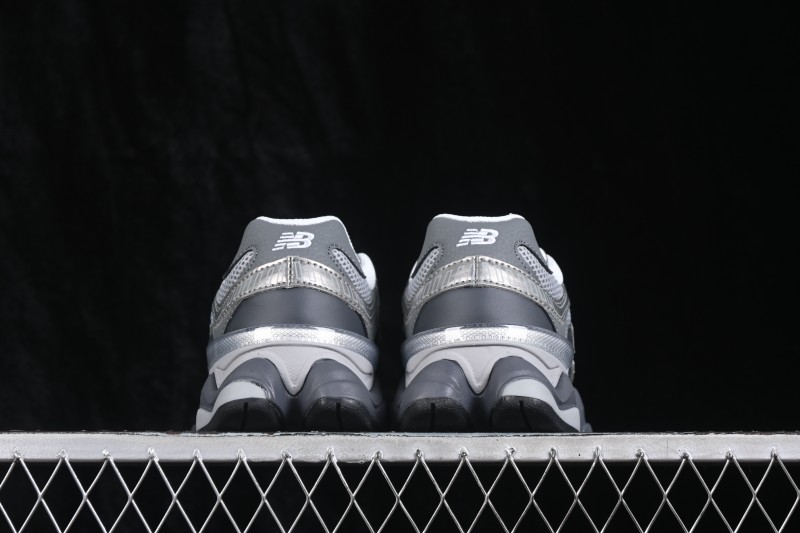 New Balance 9060 Retro Running Shoes with ABZORB Cushioning and Suede Overlays - U906051K