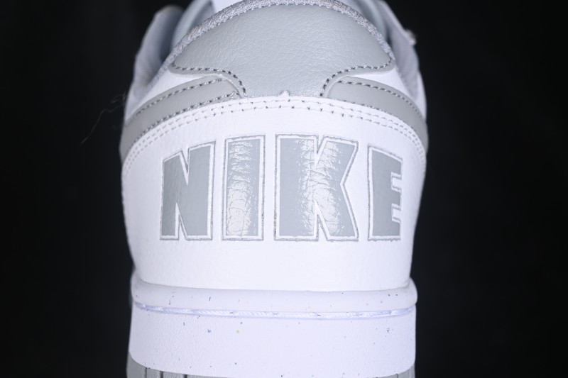 Nike SB Dunk Low Retro Skateboarding Shoes in White and Grey - 355152-106