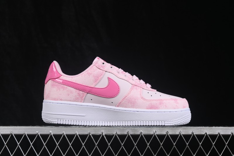 Nike Air Force 1 '07 Low Snake Print Pink Casual Sneakers - IR1974-663