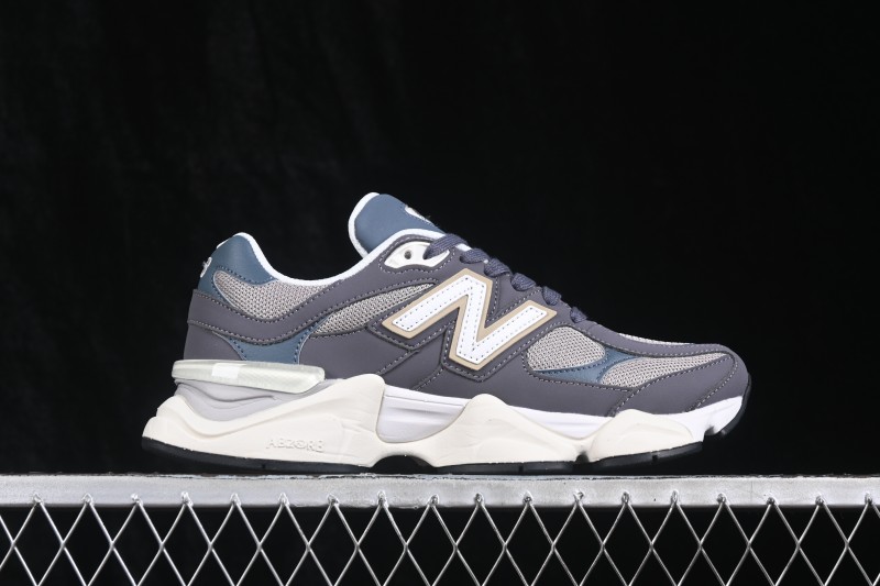 New Balance 9060 Retro Running Shoes with ABZORB Cushioning and Suede Overlays - U9060528
