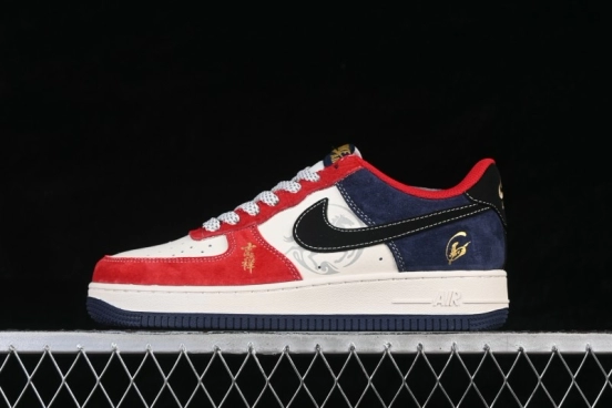 Nike Air Force 1 '07 Low Year of the Horse Special Edition Running Shoes with Red Accents - FC1688-265