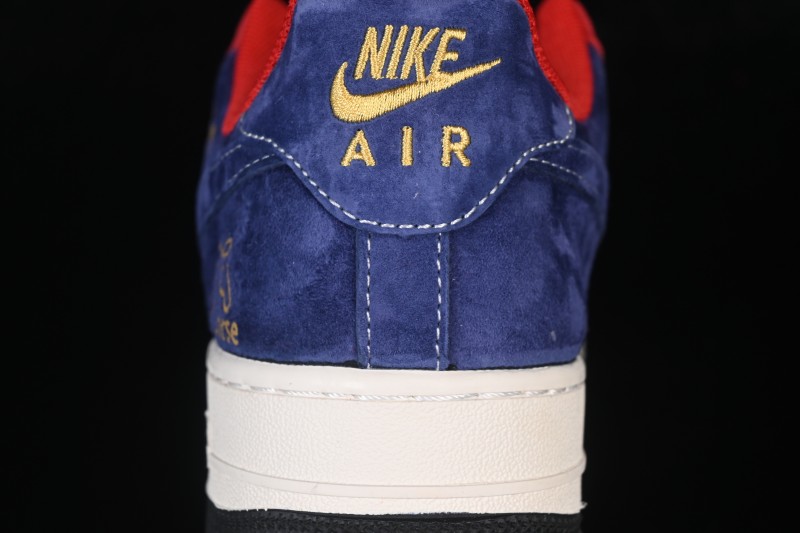 Nike Air Force 1 '07 Low Lunar New Year Edition Red White Blue Panel Casual Sneakers - XD0028-019
