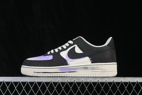 Nike Air Force 1 '07 Low Stained Glass Shard Hand-Painted Iridescent Cracked Mirror Low-Top Casual Sneakers - DY2023-203