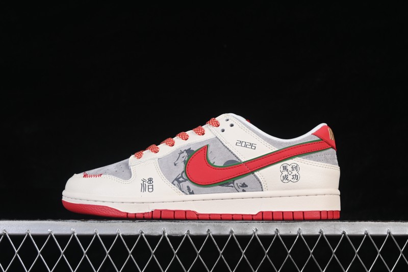 Nike SB Dunk Low Chinese New Year Year of the Horse Premium Custom Low-Top Skateboarding Shoes - QW5288-116