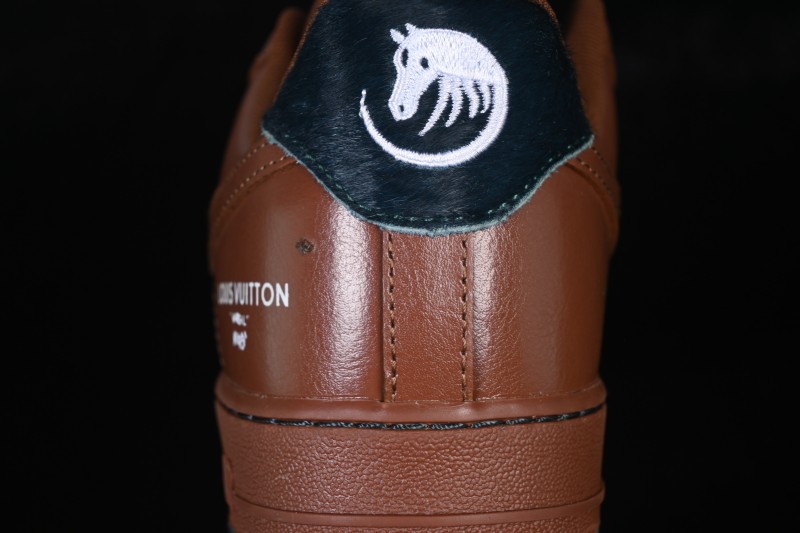 Nike Air Force 1 '07 Low Limited Edition Year of the Horse Running Shoes with Caramel Latte Colorway - XY9025-003