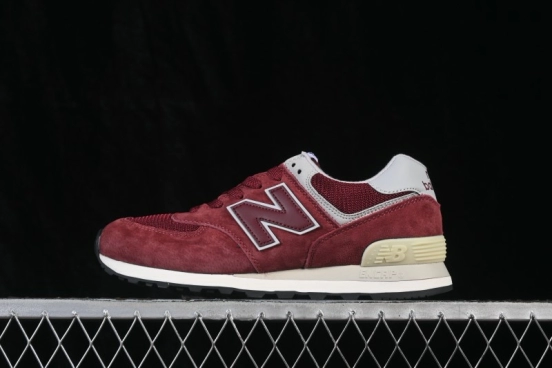New Balance 574 Classic Retro Running Shoes with Suede and Mesh Upper - ML574VB