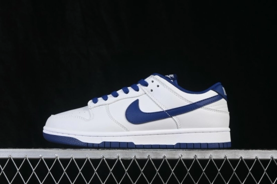 Nike SB Dunk Low White Blue Skateboarding Shoes - HF5441-117