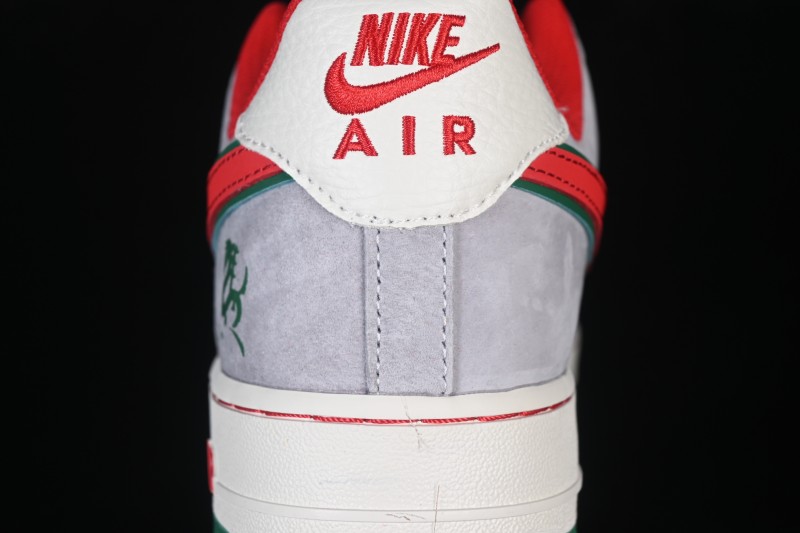 Nike Air Force 1 '07 Low Year of the Horse Edition Casual Sneakers with Frosted Silver Accents - NH0601-520