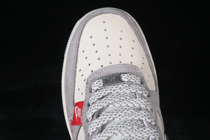 Nike Air Force 1 '07 Low Year of the Horse Limited Edition Gray Red Texture Casual Skateboard Shoes - HT5088-628