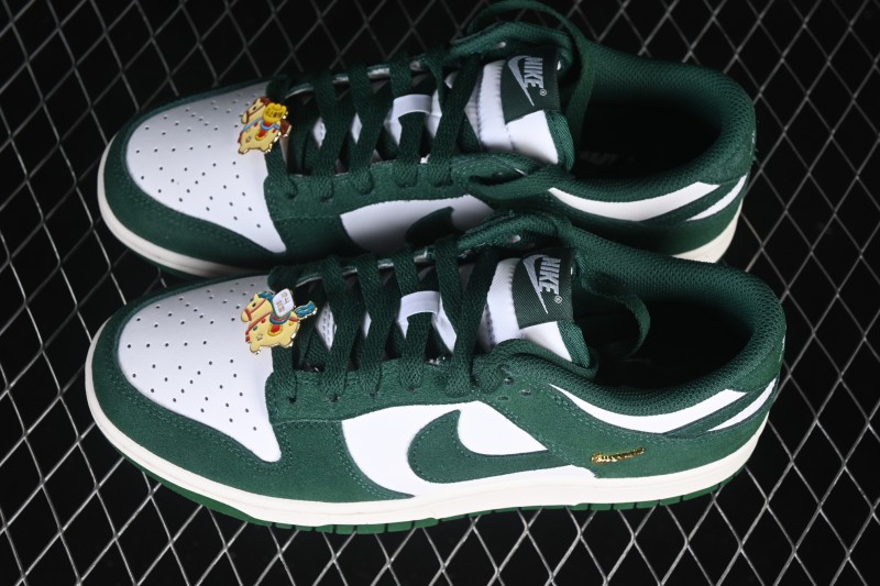 Nike SB Dunk Low Year of the Horse White Green Skateboarding Shoes - IB4417-100
