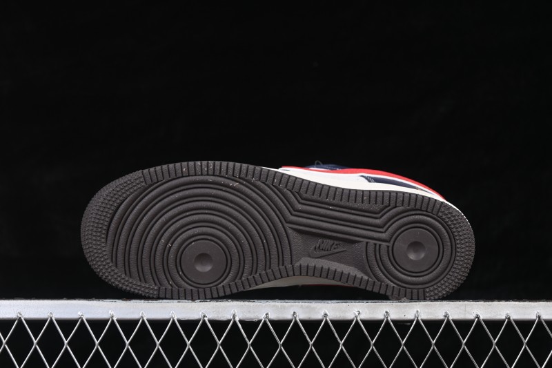 Nike Air Force 1 '07 Low Chinese New Year Edition Navy Red White Retro Basketball Sneakers - HT5088-617