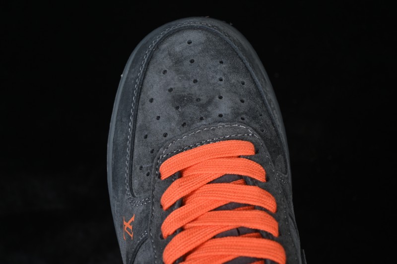 Nike Air Force 1 '07 Low Year of the Horse Special Edition with Rock Grey and Orange Accents - FV3694-105