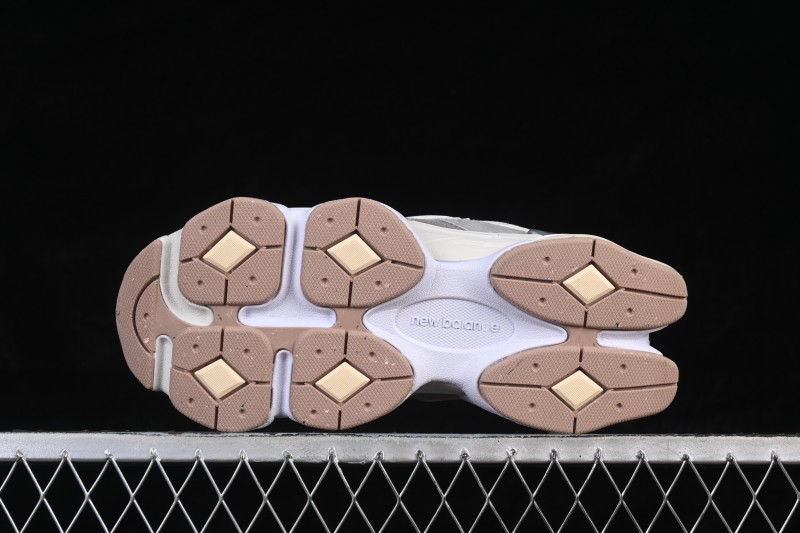 New Balance 9060 Retro Running Shoes with ABZORB Cushioning and Suede Overlays - U9060AUB