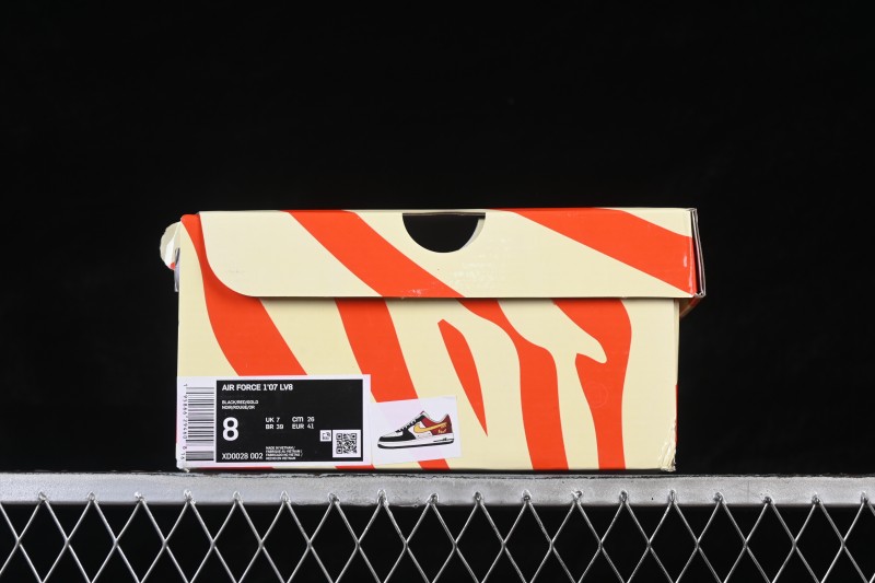 Nike Air Force 1'07 Low Collaborative Casual Skateboarding Shoes with All-New Leather Upper and Full-Length Air Cushion - XD0028-002