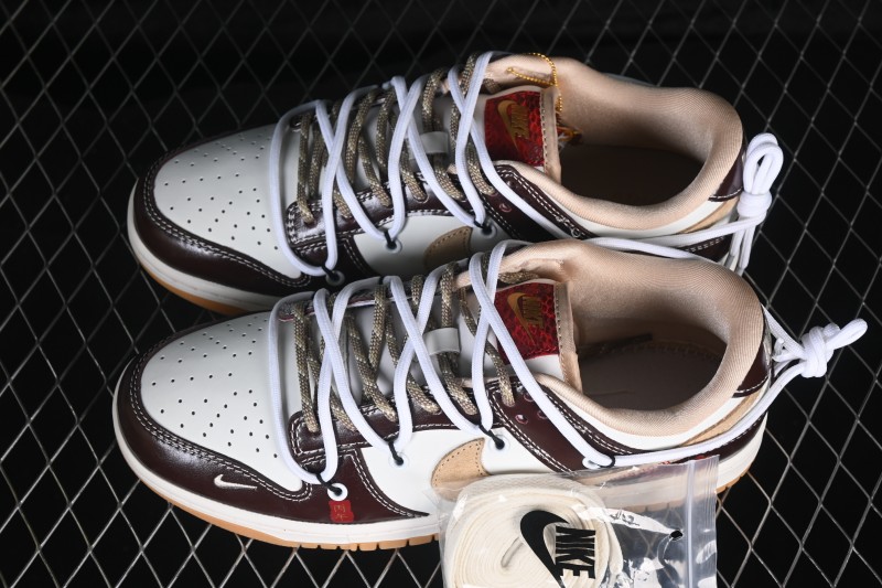 Nike SB Dunk Low Year of Horse Limited Edition Retro Skateboarding Shoes with Rope Lacing - YX5066-C90