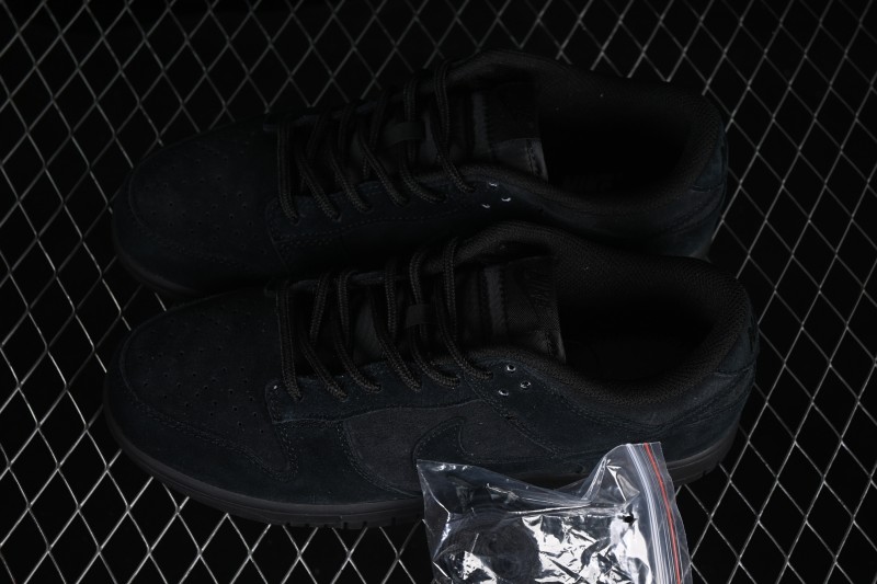Nike SB Dunk Low Suede Black Low-Top Skateboarding Shoes - IB6651-001
