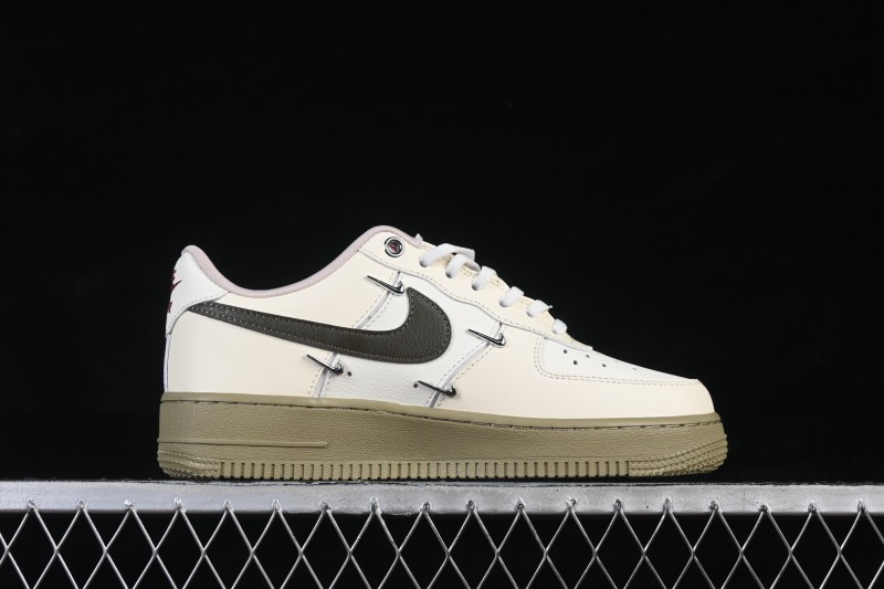 Nike Air Force 1 '07 Low Basketball Shoes with Classic Leather Upper and Air-Sole Cushioning - IQ9802-022