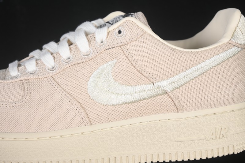 Nike Air Force 1 '07 Low Stussy Collaboration Casual Skateboarding Shoes - CZ9084-200