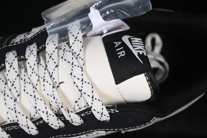 Nike Air Force 1 '07 Low Basketball Shoes with Classic Black White Grey Colorway - KG6699-F28