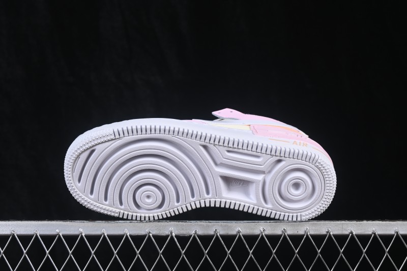 Nike Air Force 1 Shadow Lightweight Elevated Low-Top Casual Sneakers - DZ1847-600