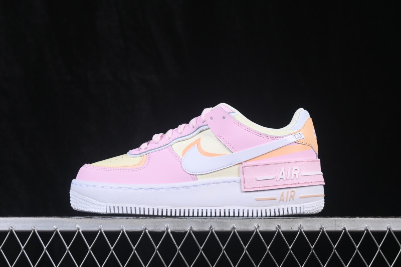 Nike Air Force 1 Shadow Lightweight Elevated Low-Top Casual Sneakers - DZ1847-600