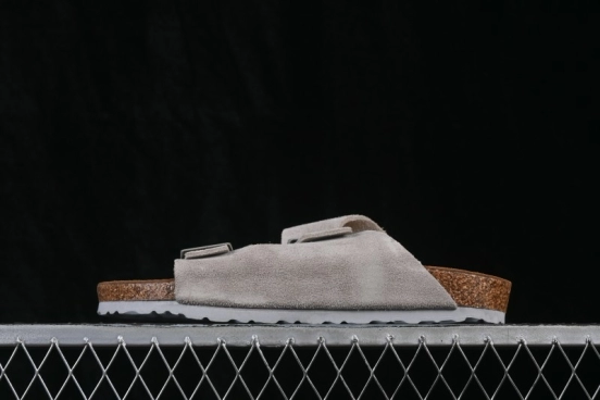 Birkenstock Shearling-Lined Slide Sandals with Cork-Latex Footbed - 1009527