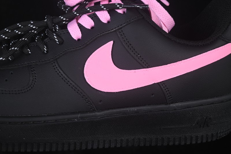 Nike Air Force 1 '07 Low Black Peach Berry Hand-Painted Graffiti Low-Top Casual Skateboard Shoes - CW2288-512