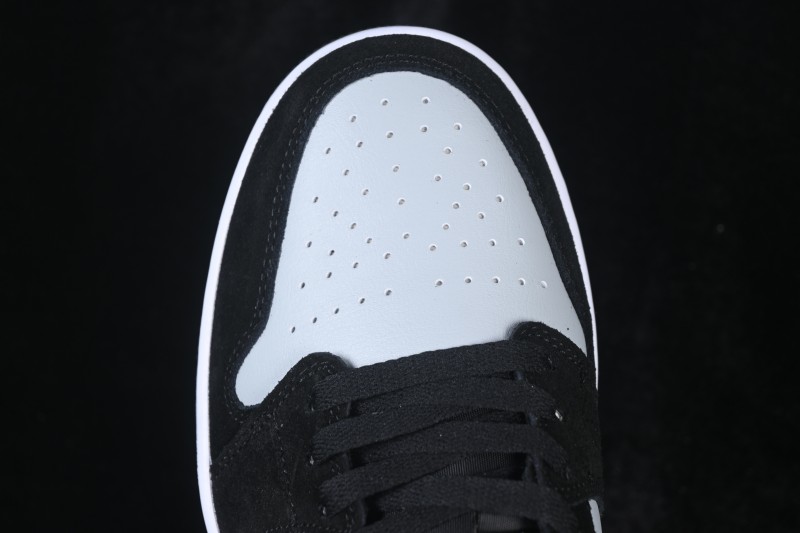 Air Jordan 1 Low Black Grey Retro Cultural Basketball Shoes - 553558-048