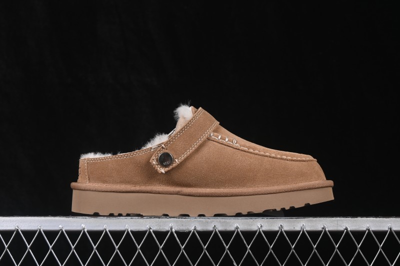 UGG Golden Family Solid Color Round Toe Slippers - 1180251 CHE