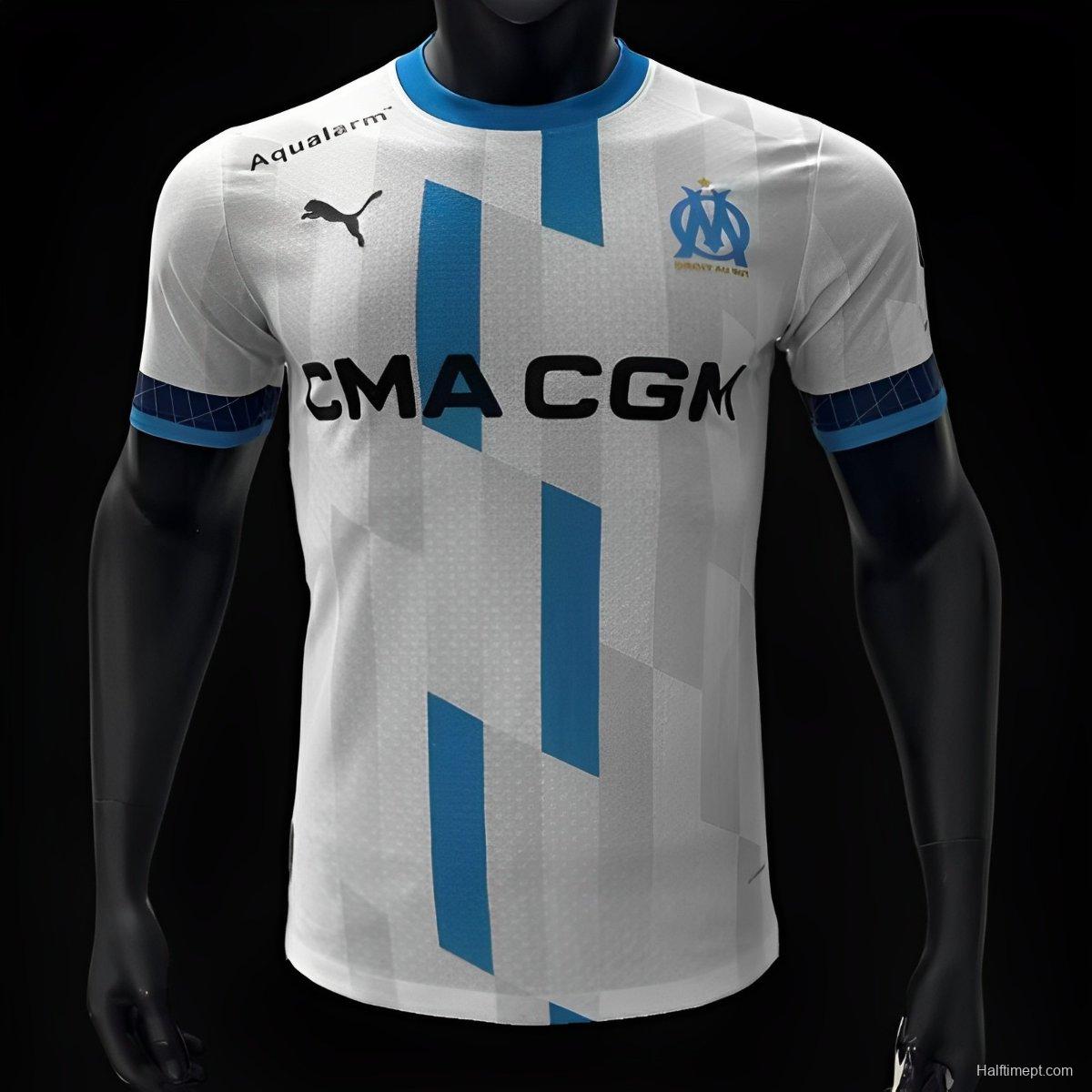 Player Version 24/25 Olympique Marseille X Team BDS Puma Esports White Jersey