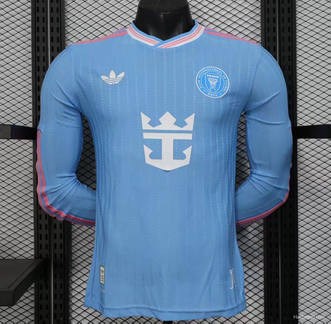 Player Version 25/26 Inter Miami Blue Third Long Sleeve Jersey