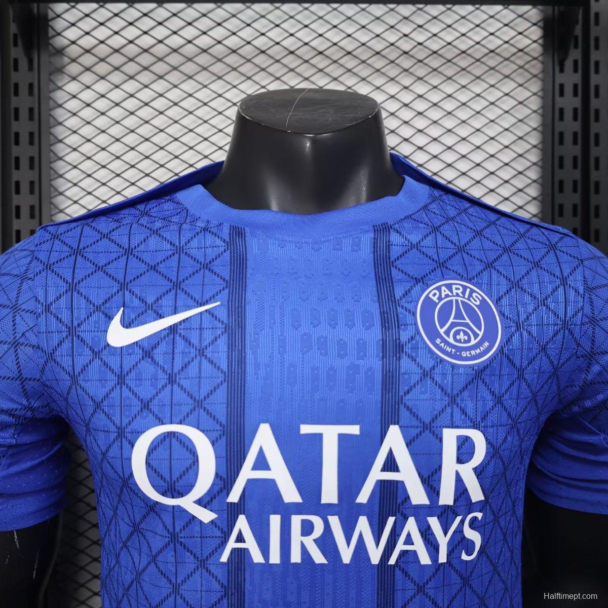 Player Version 25/26 PSG Blue with Diamond Pattern Jersey