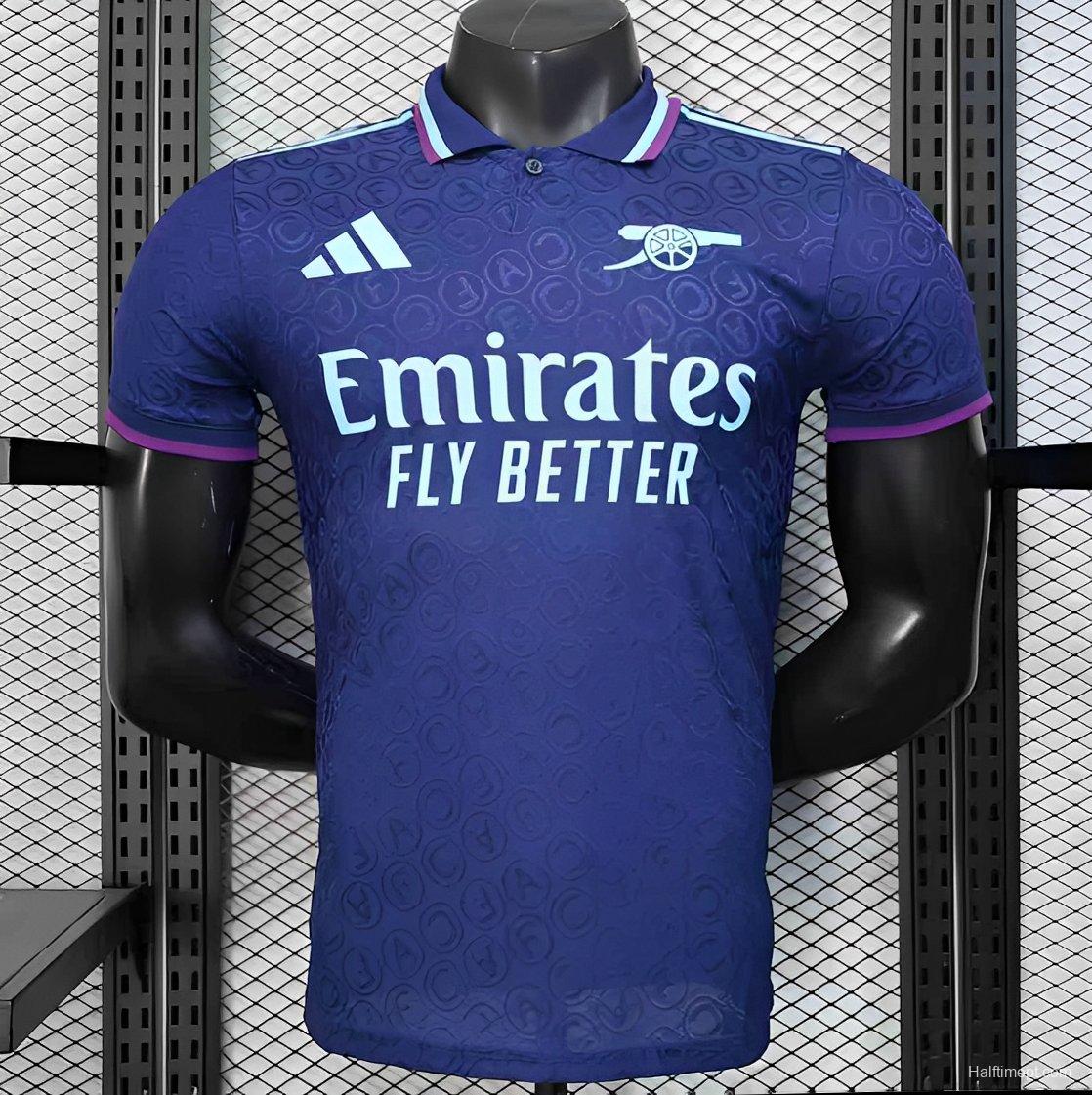 Player Version 25/26 Arsenal Blue with Geometric Pattern Jersey