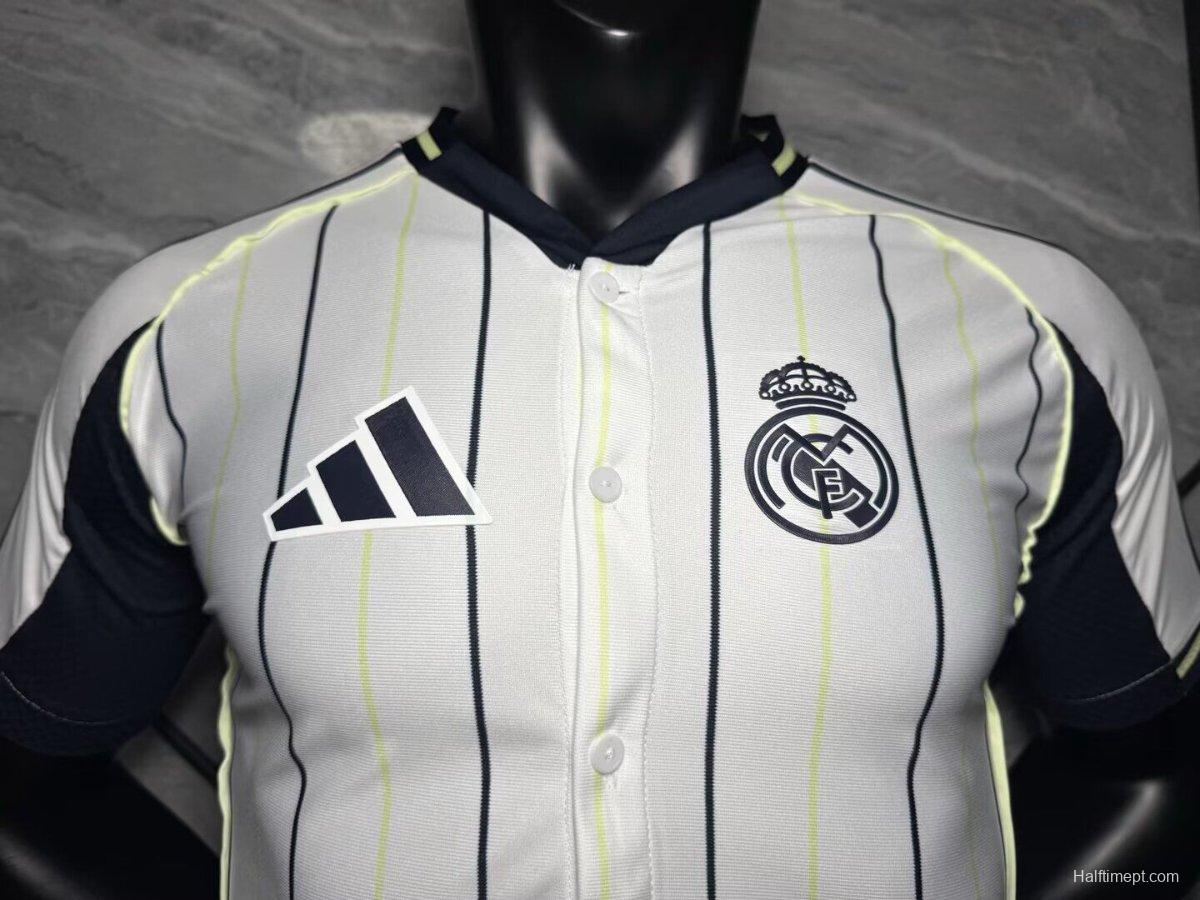 Player Version 25/26 Real Madrid US Pack Baseball Jersey