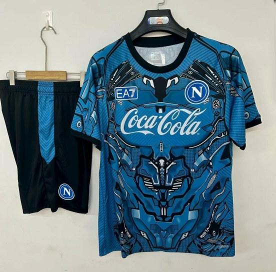 25/26 Napoli Training Pre-Match Jersey Blue+ Shorts