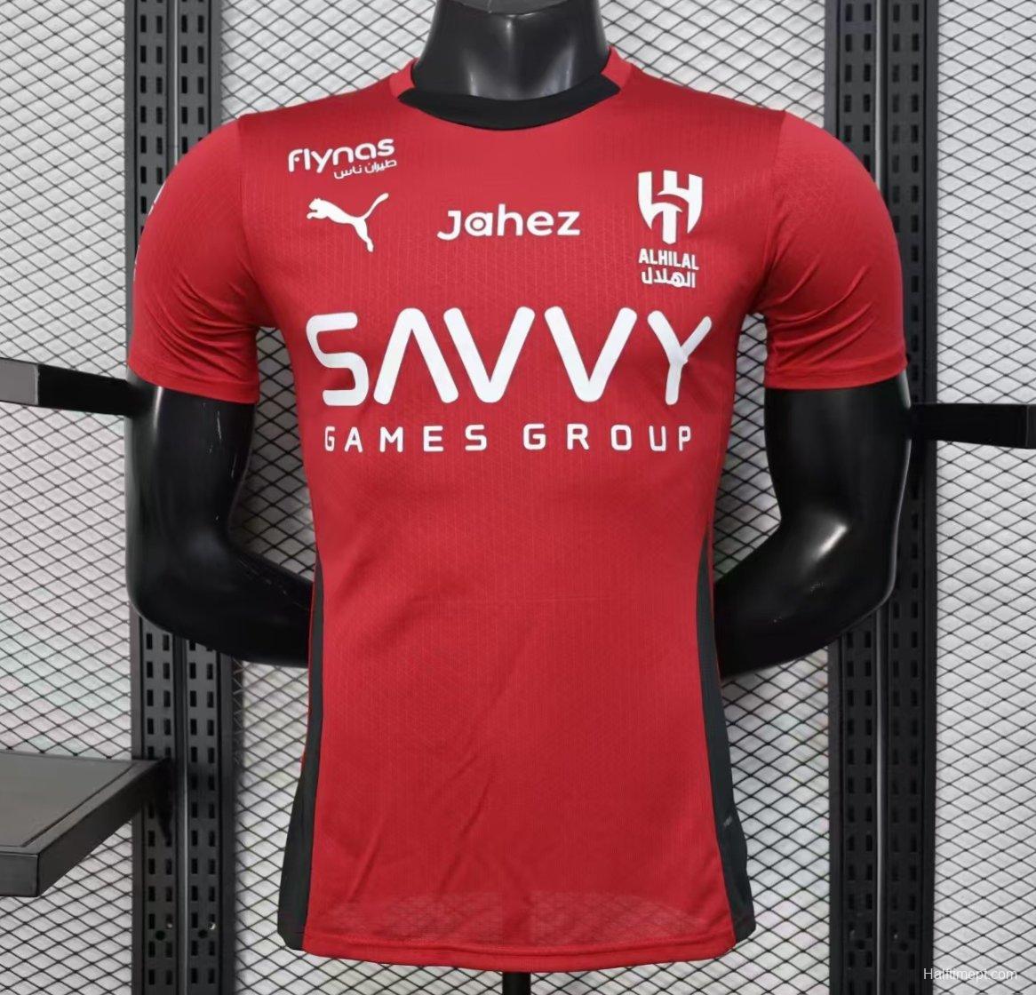 Player Version 25/26 Al Hilal Red Jersey