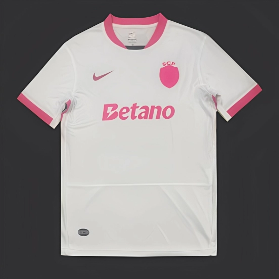 25/26 Sporting Lisbon October White/Pink Jersey