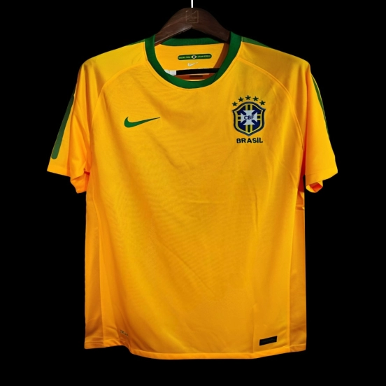 Retro 2010 Brazil Home Jersey