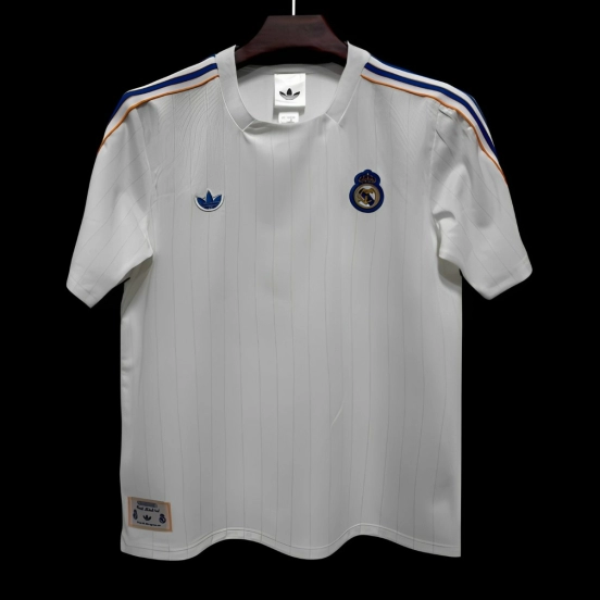 2026 Real Madrid Adidas Terrace Icons White Jersey
