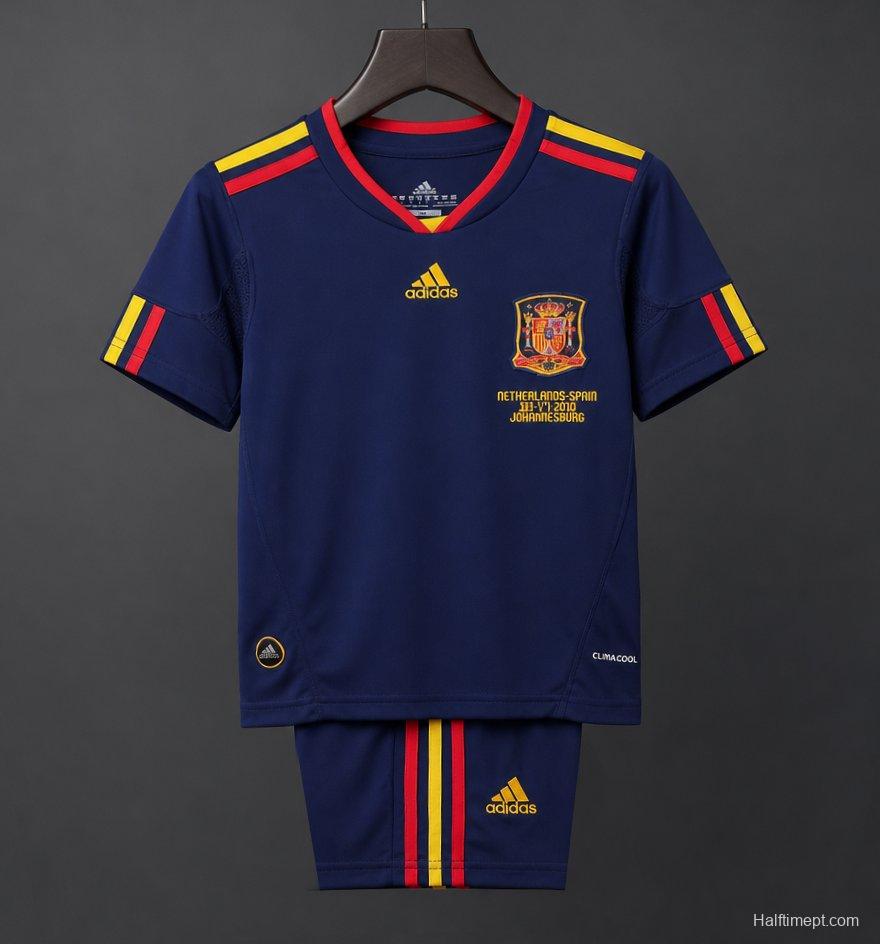 Retro Kids 2010 Spain Away Jersey