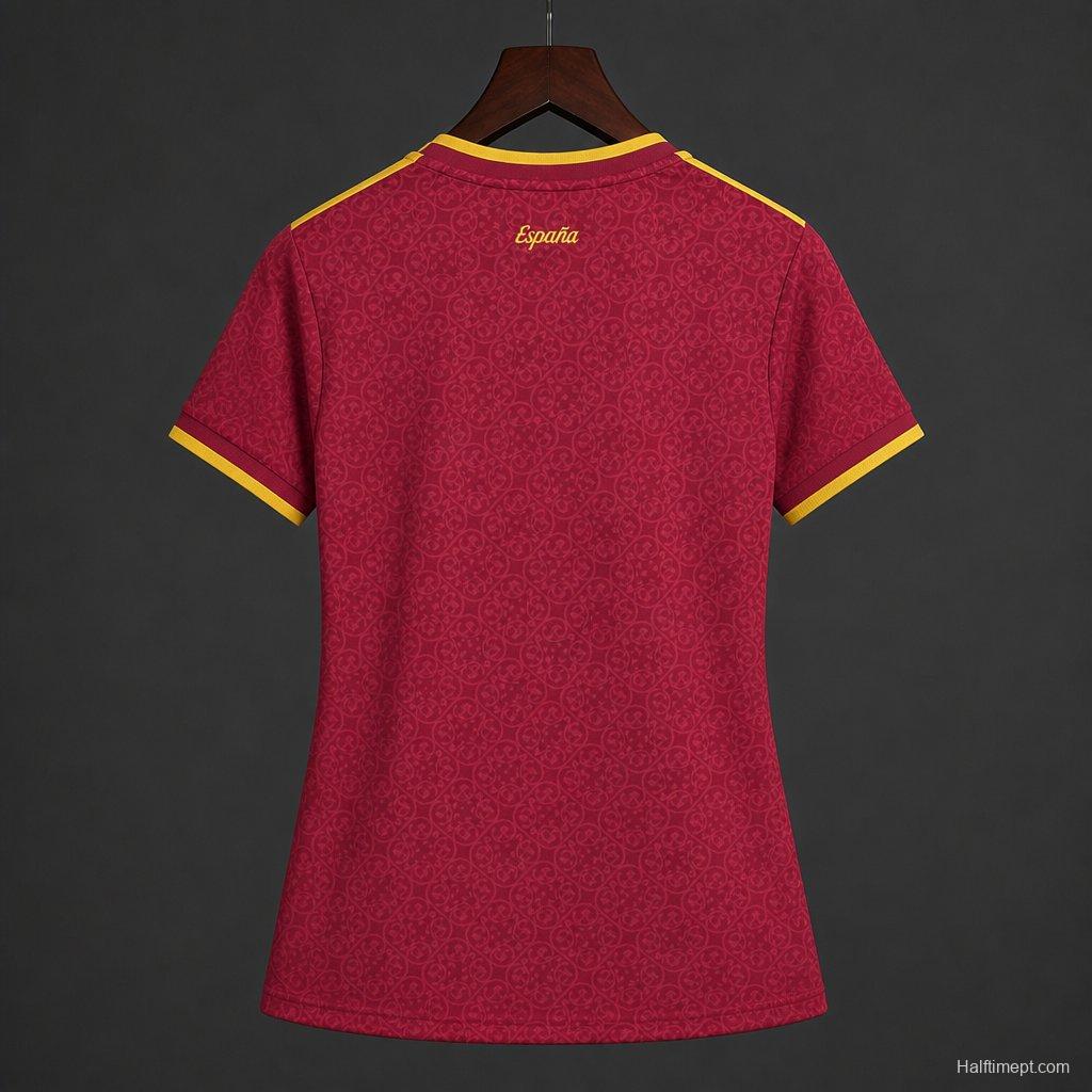2026 Womens Spain Away Red Special Edition Jersey