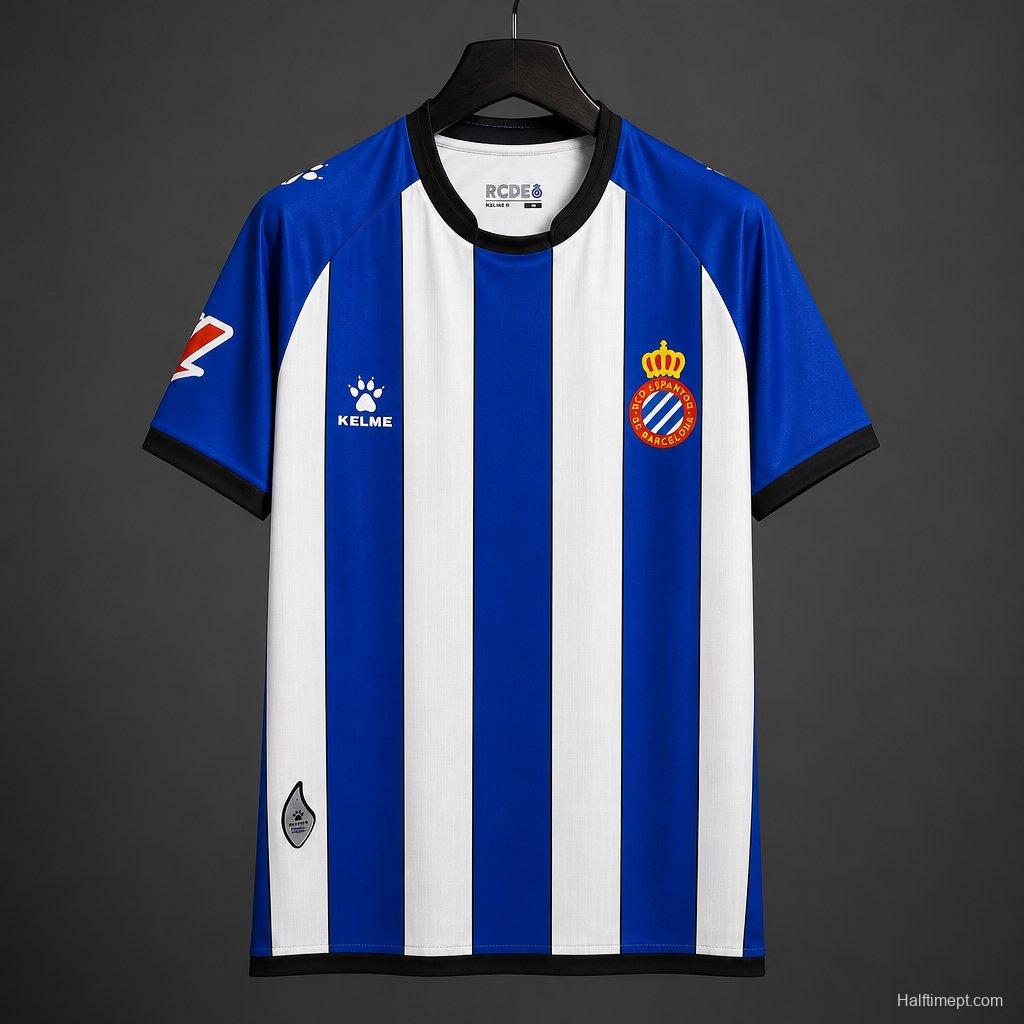 26/27 Espanyol Home Blue&White Stripe Jersey
