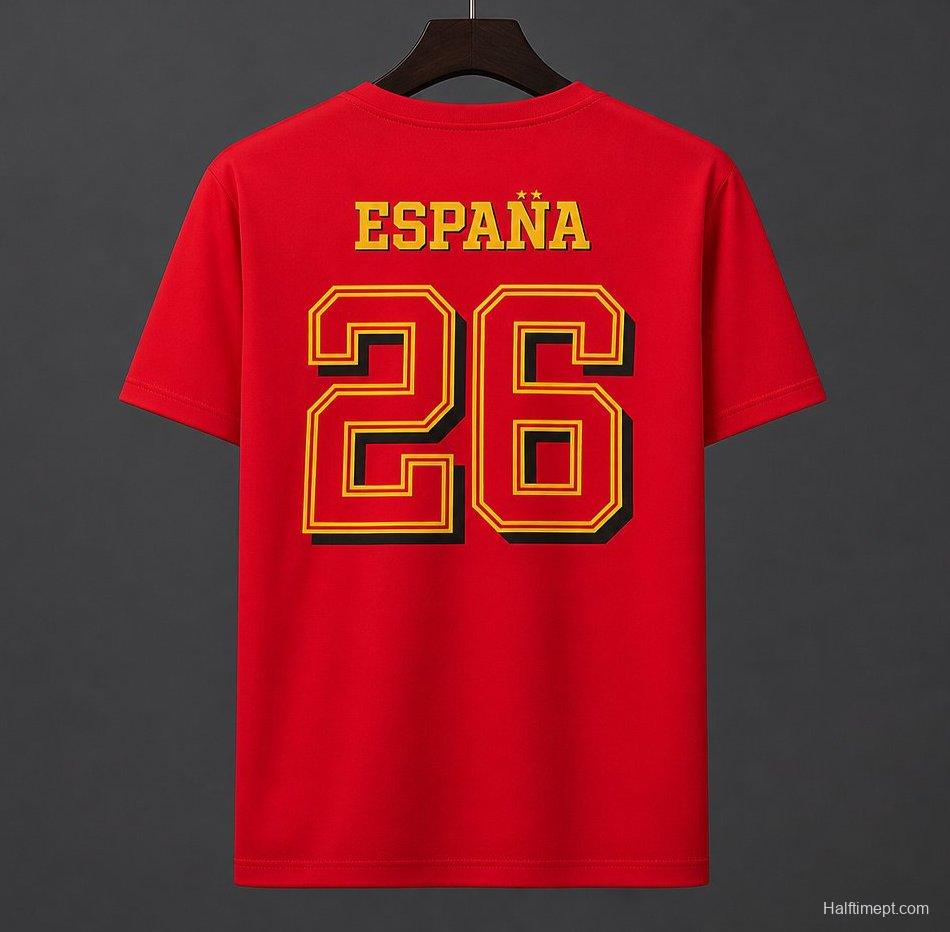 2026 Spain World Cup Champion Red T-Shirt