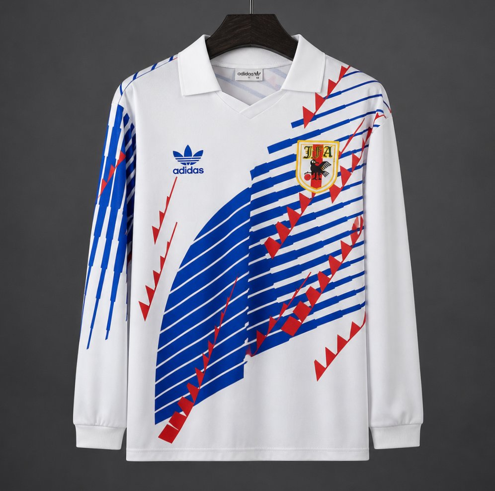 Retro 1994 Japan Away White Long Sleeve Jersey