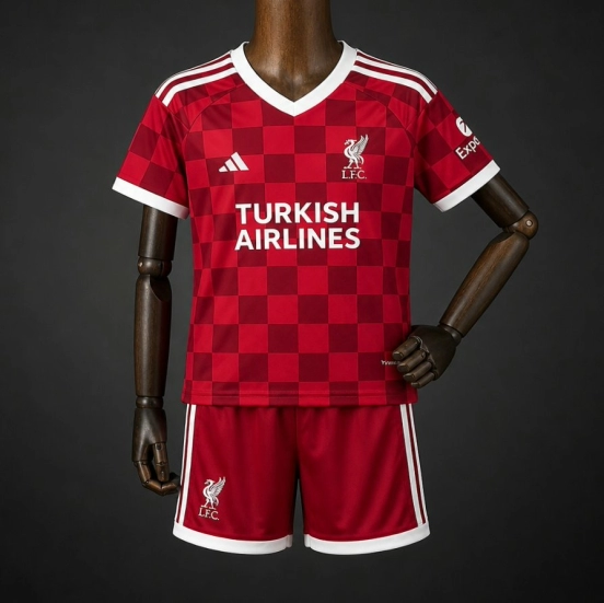 27/28 Kids Liverpool Home Red Jersey Kit